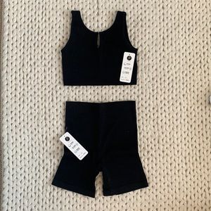 NWT ribbed workout set